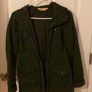 Olive green utility jacket